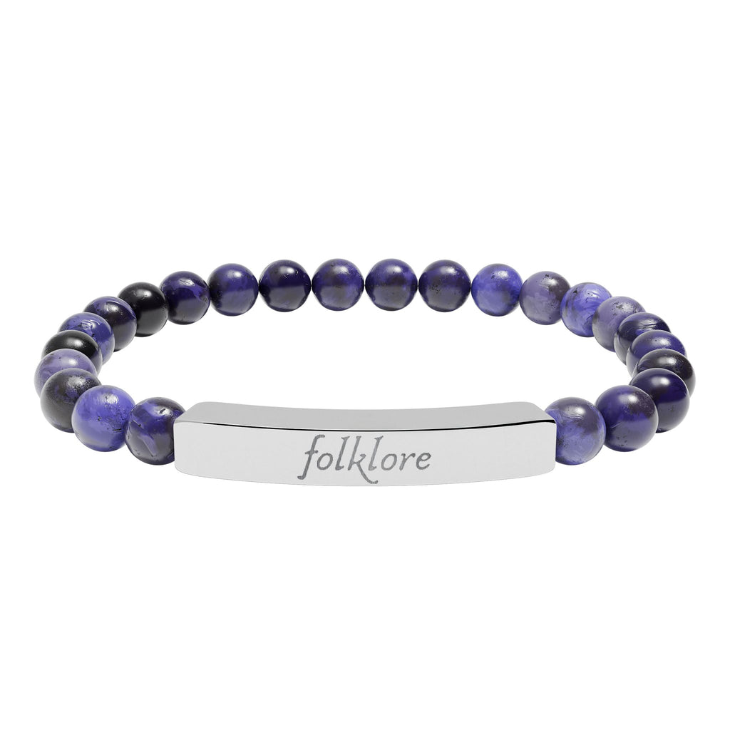 Folklore Natural Stone Bar Bracelet — Essential Beaded Jewelry
