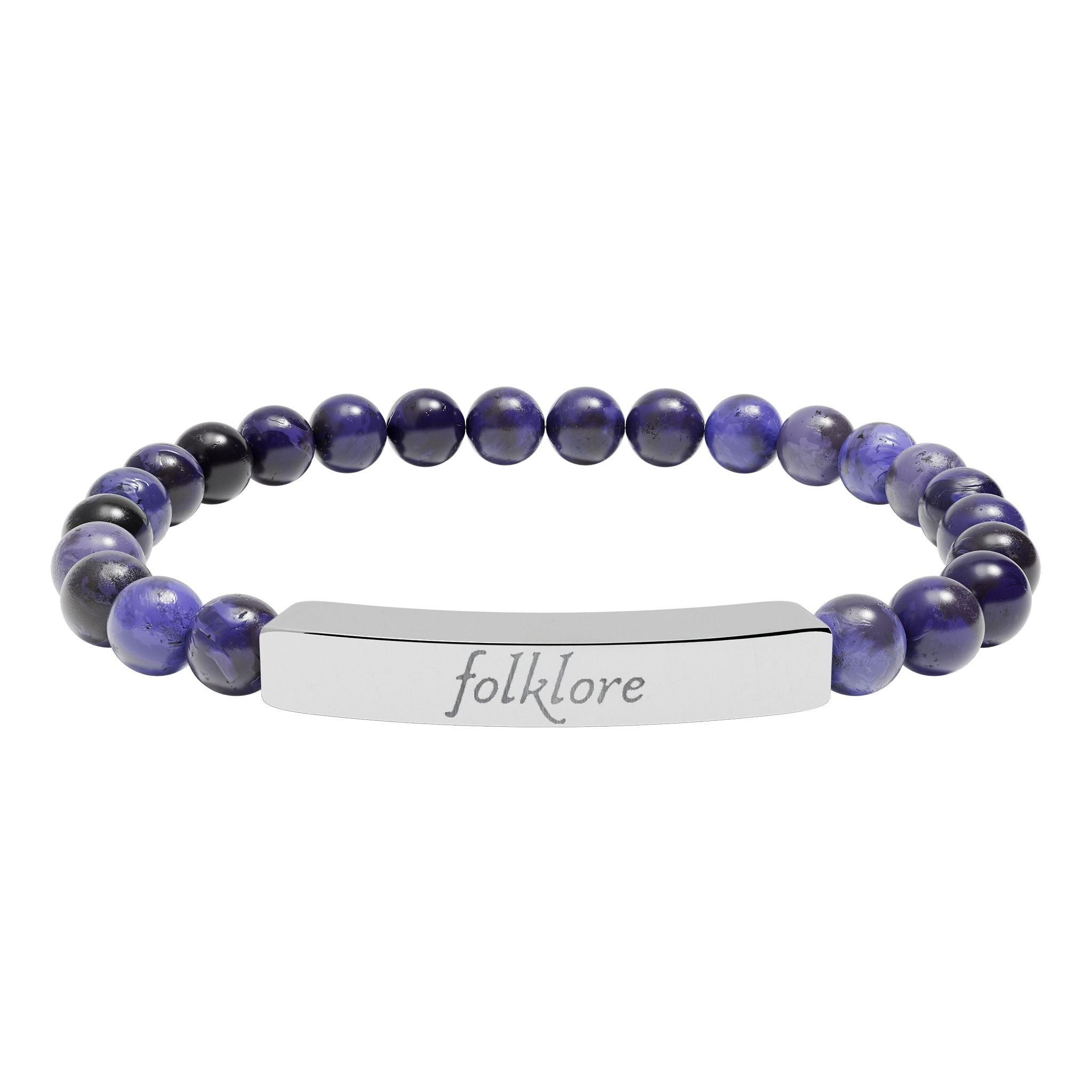 Folklore Natural Stone Bar Bracelet — Essential Beaded Jewelry