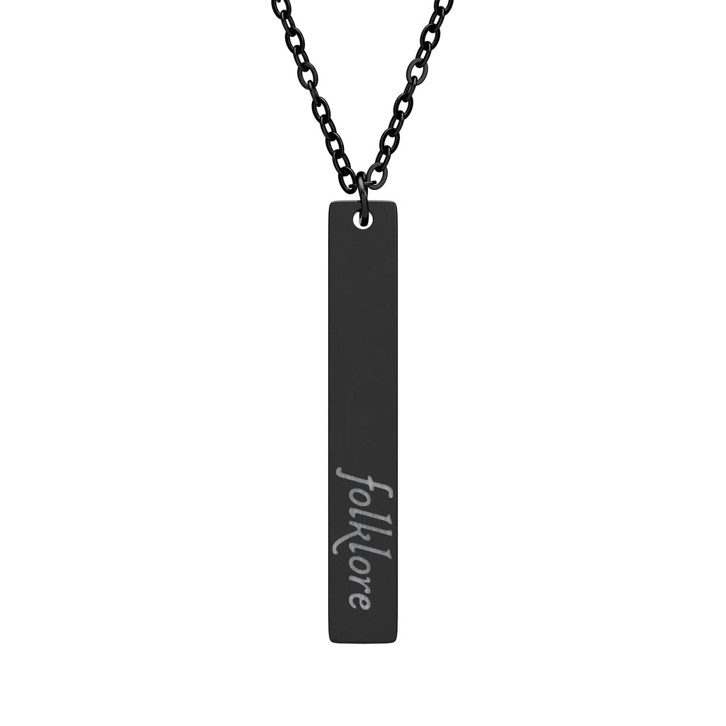Folklore Vertical Bar Necklace – Essential Collection Pendant
