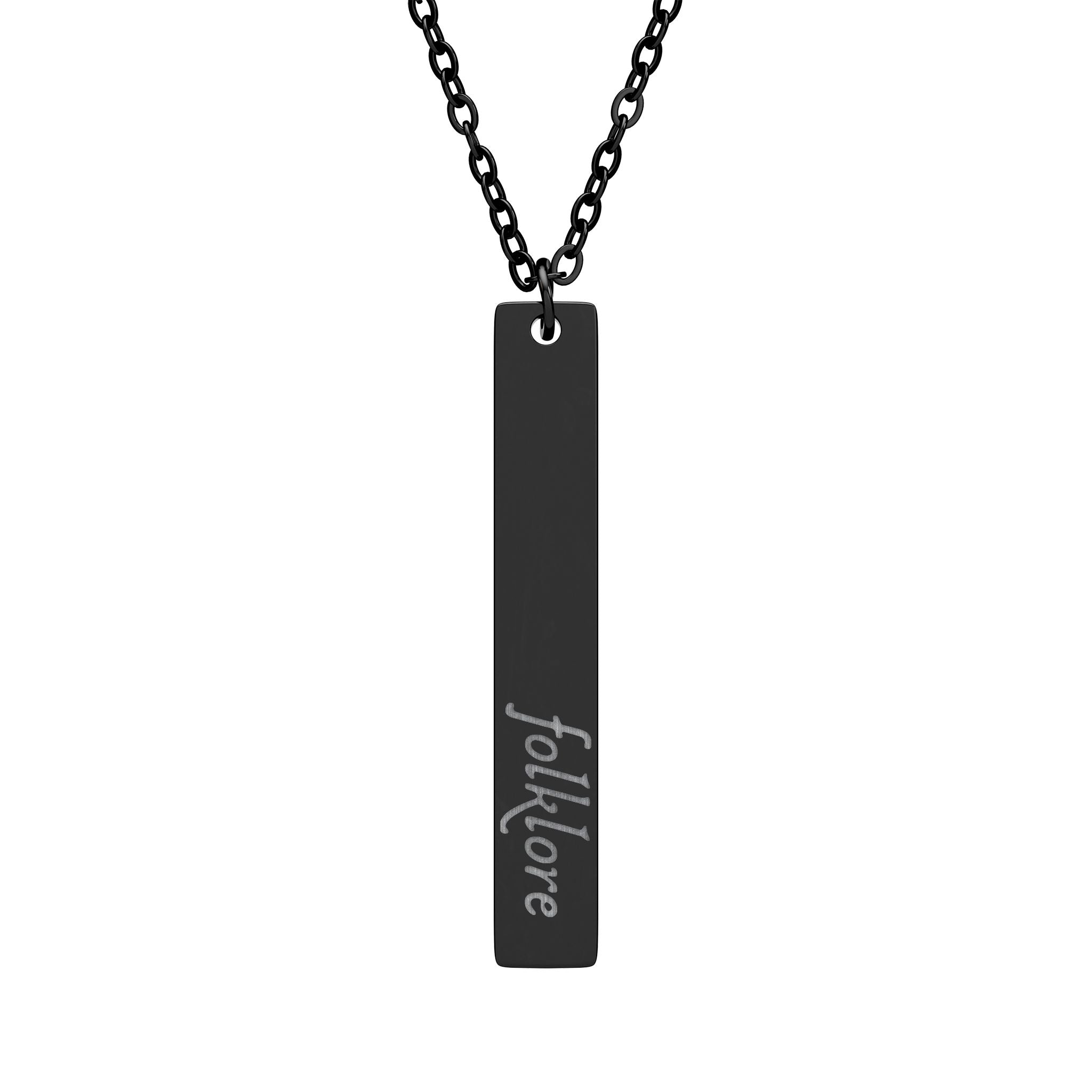 Folklore Vertical Bar Necklace – Essential Collection Pendant