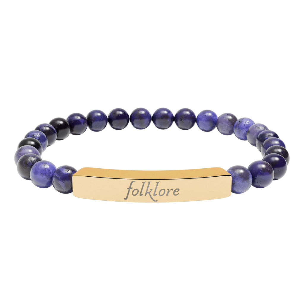 Folklore Natural Stone Bar Bracelet — Essential Beaded Jewelry