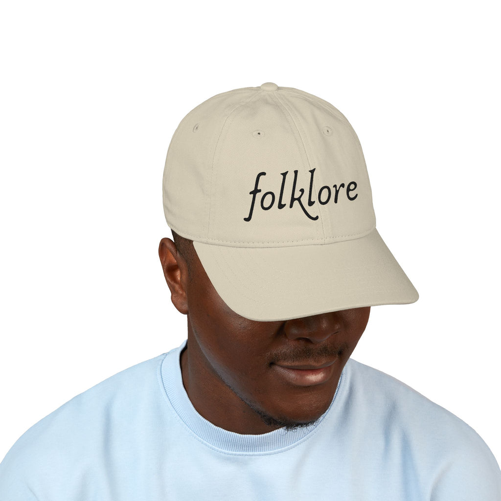 Folklore Embroidered Baseball Cap — Essential Organic Cotton Hat
