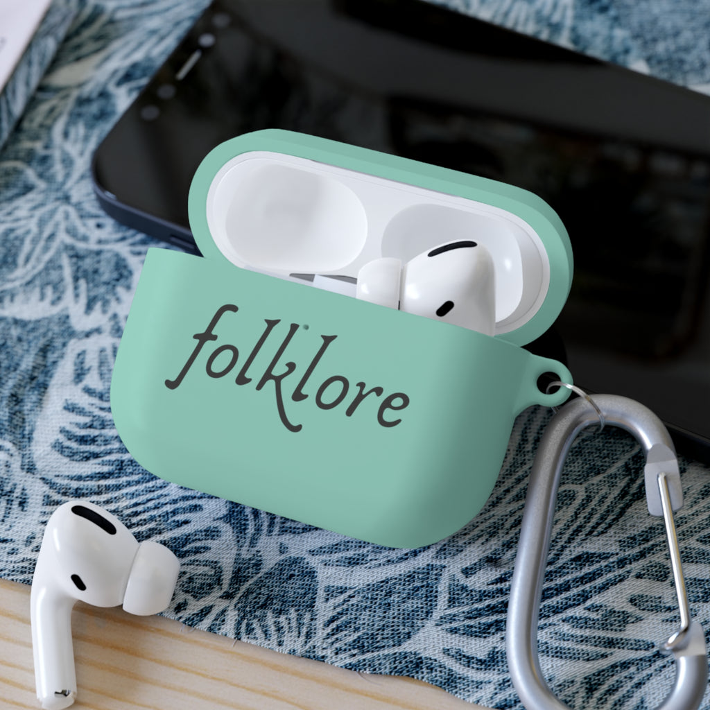 Folklore AirPods Case Cover with Carabiner – Essential Protective Silicone Sleeve - AirPods & AirPods Pro