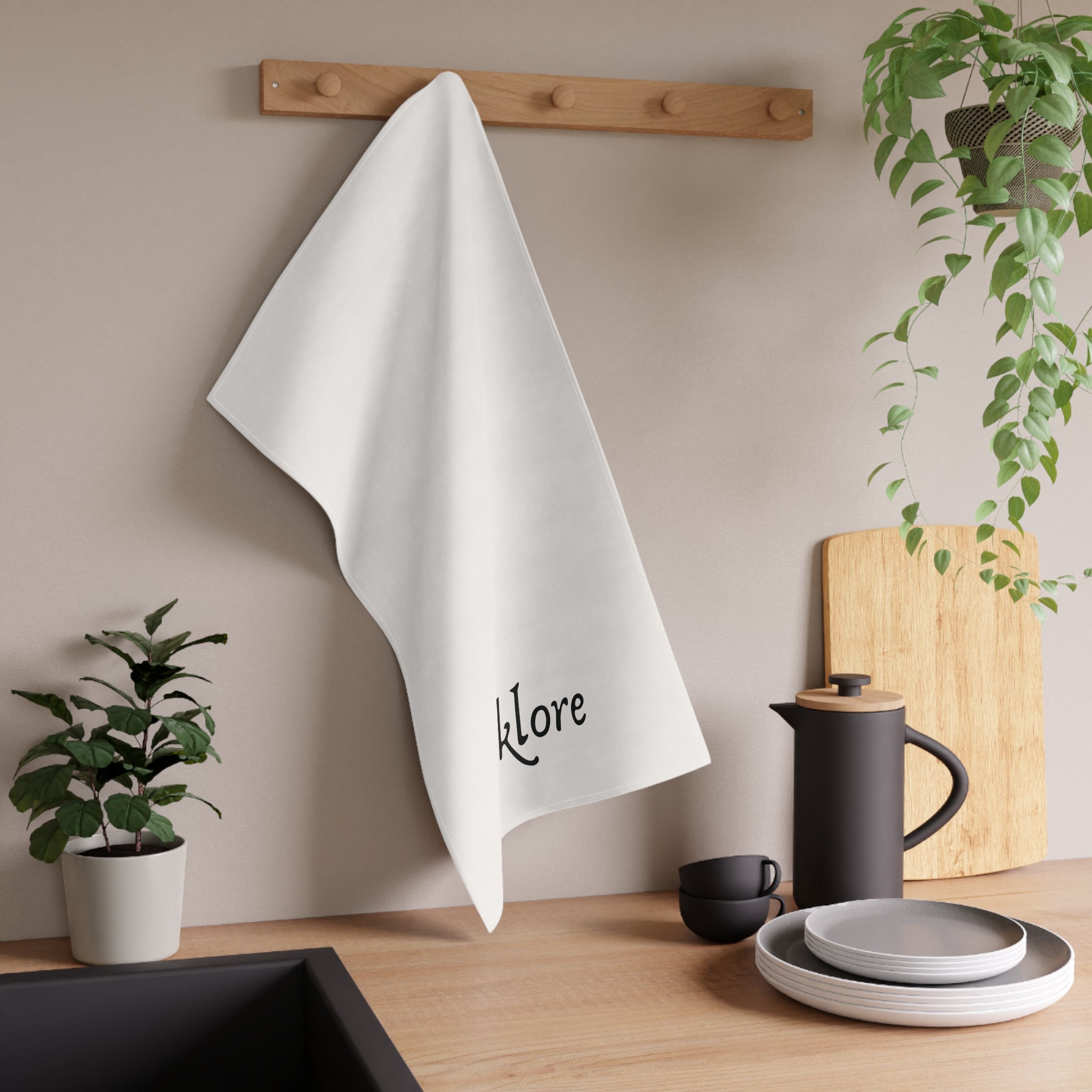 Folklore Cotton Tea Towel — Essential Kitchen Decor