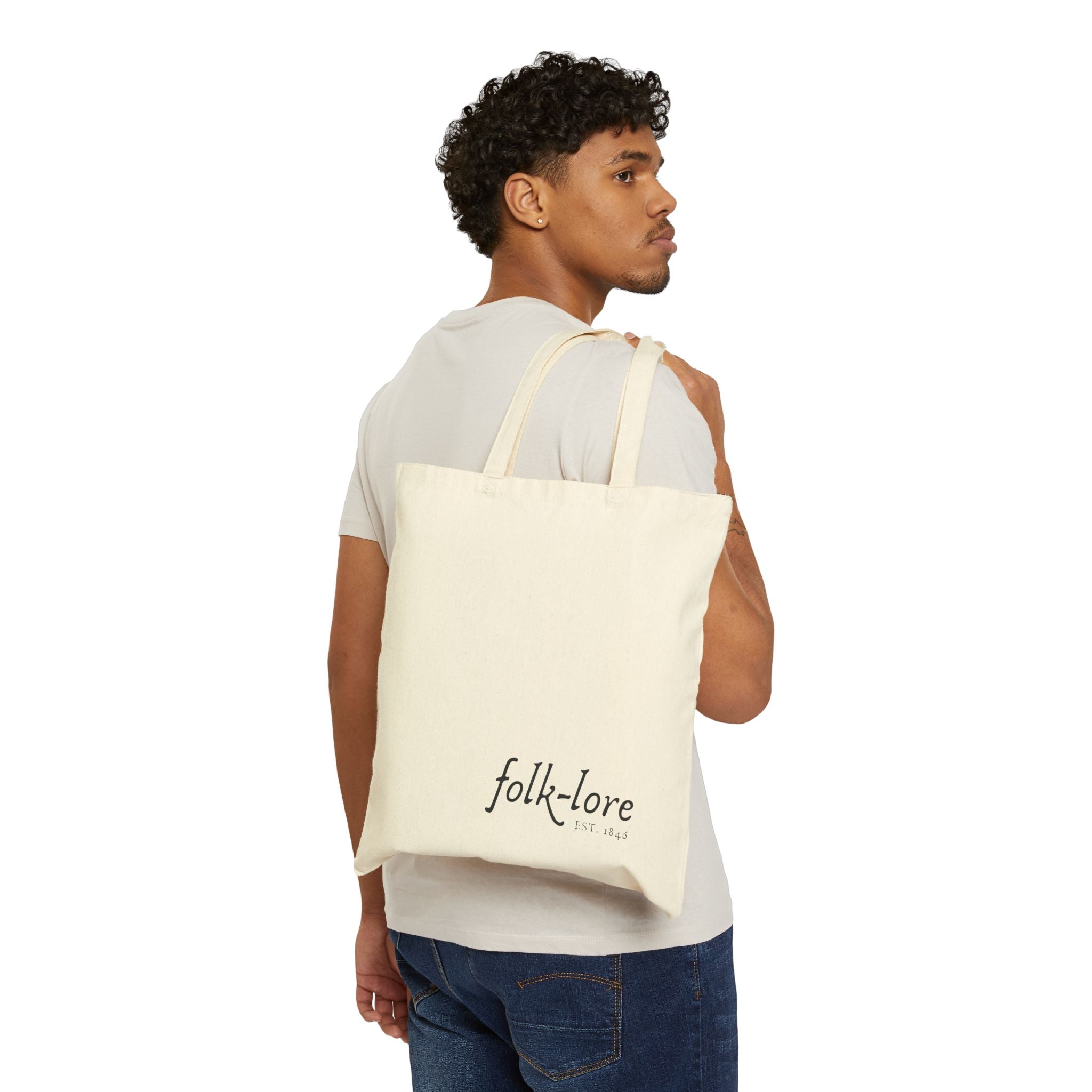 Folk-Lore Est. 1846 Cotton Canvas Tote — Limited Edition Eco-Friendly Bag