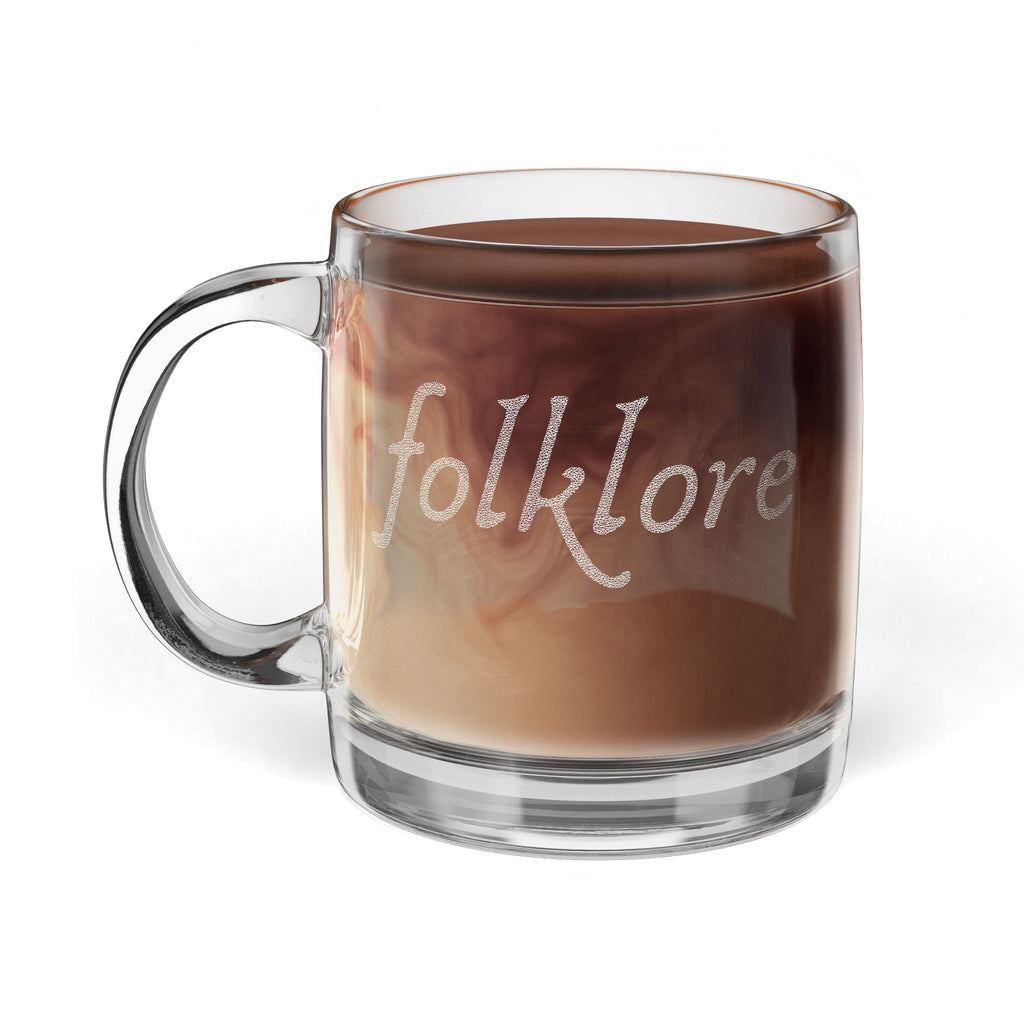 Folklore Engraved Coffee Cup – Essential 12.25 oz Glass Mug