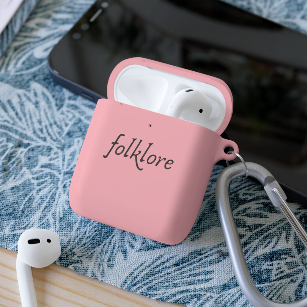 Folklore AirPods Case Cover with Carabiner – Essential Protective Silicone Sleeve - AirPods & AirPods Pro