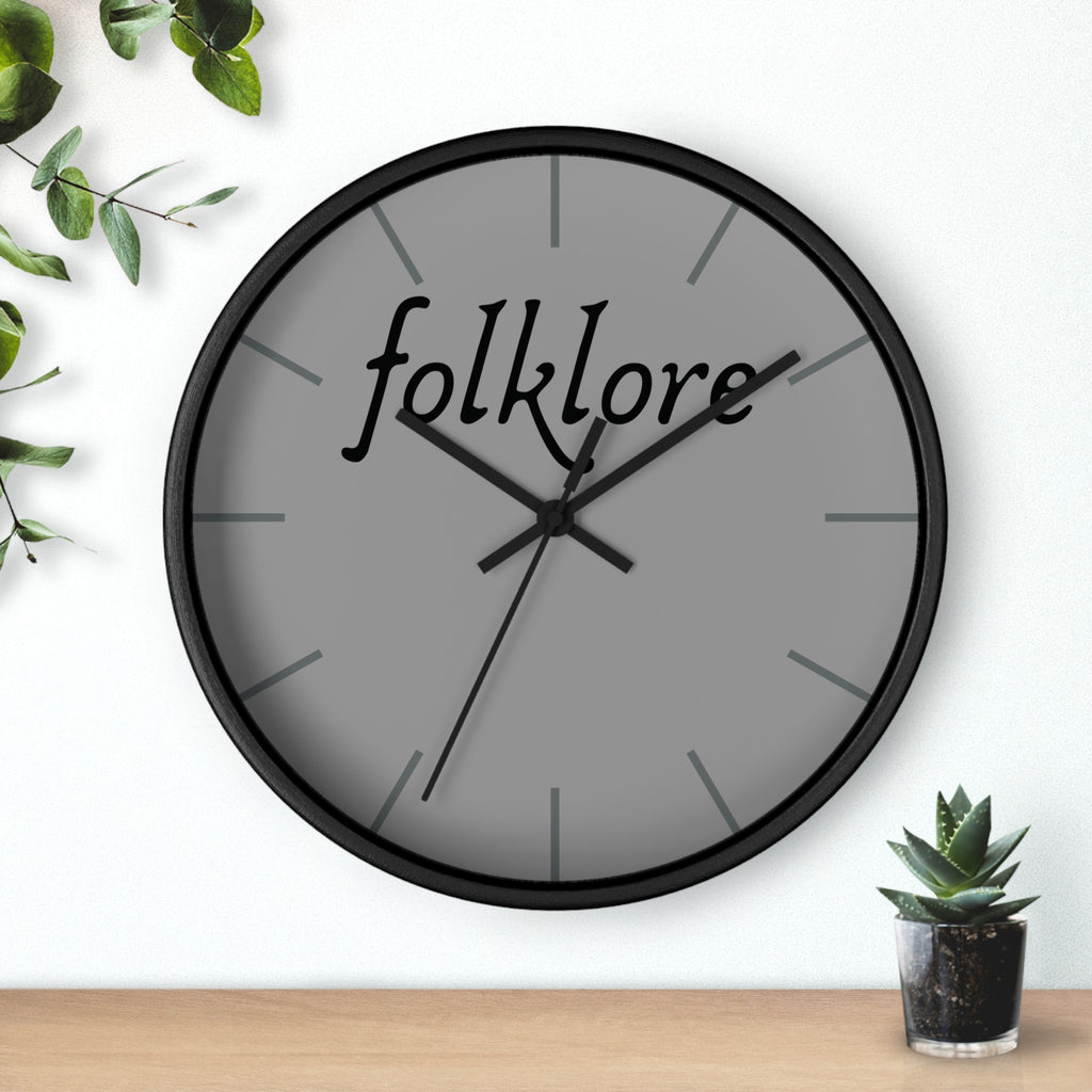 Folklore Wall Clock — Essential Timekeeper