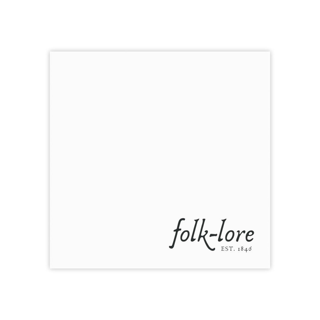 Folk-Lore Est. 1846 Post-It® Notes — Limited Edition Sticky Note Pad