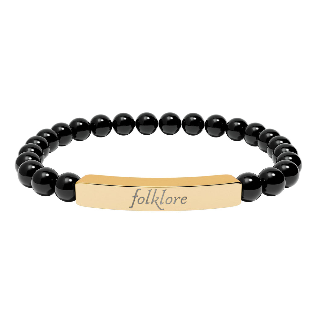 Folklore Natural Stone Bar Bracelet — Essential Beaded Jewelry