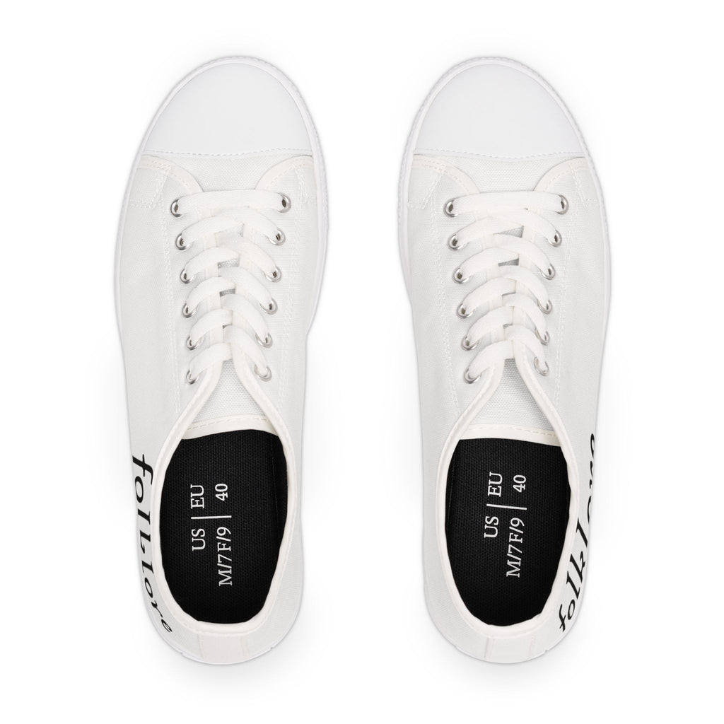 Folklore Low Top Sneakers — Essential Black/White Shoes