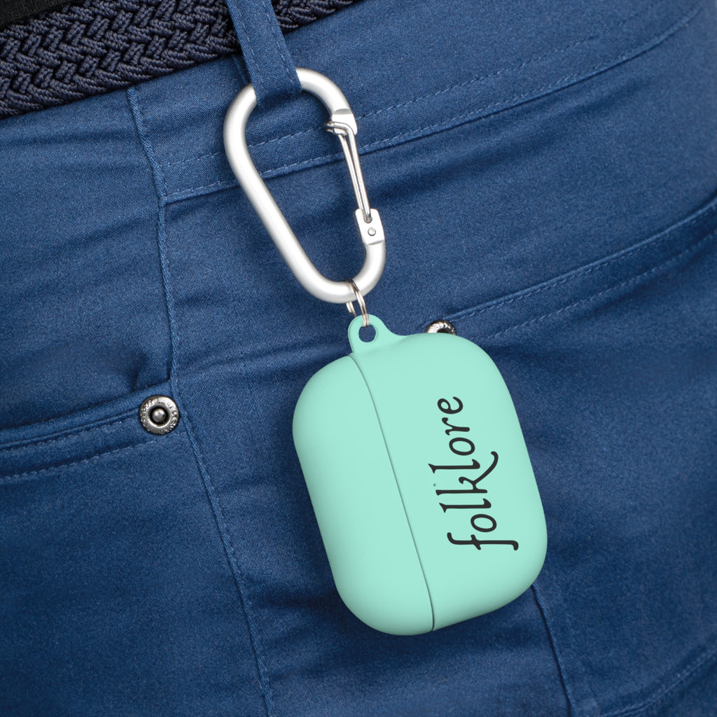 Folklore AirPods Case Cover with Carabiner – Essential Protective Silicone Sleeve - AirPods & AirPods Pro