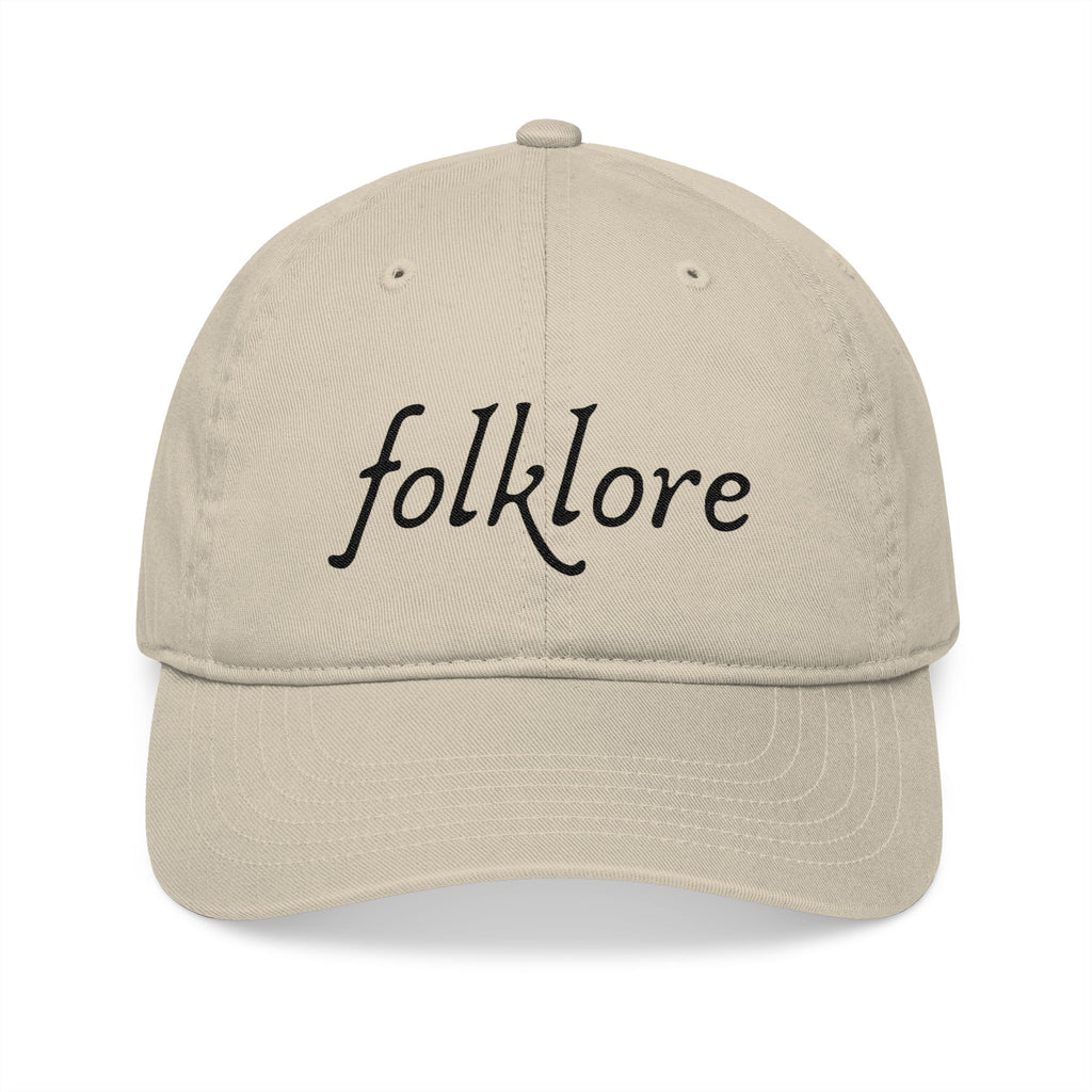 Folklore Embroidered Baseball Cap — Essential Organic Cotton Hat