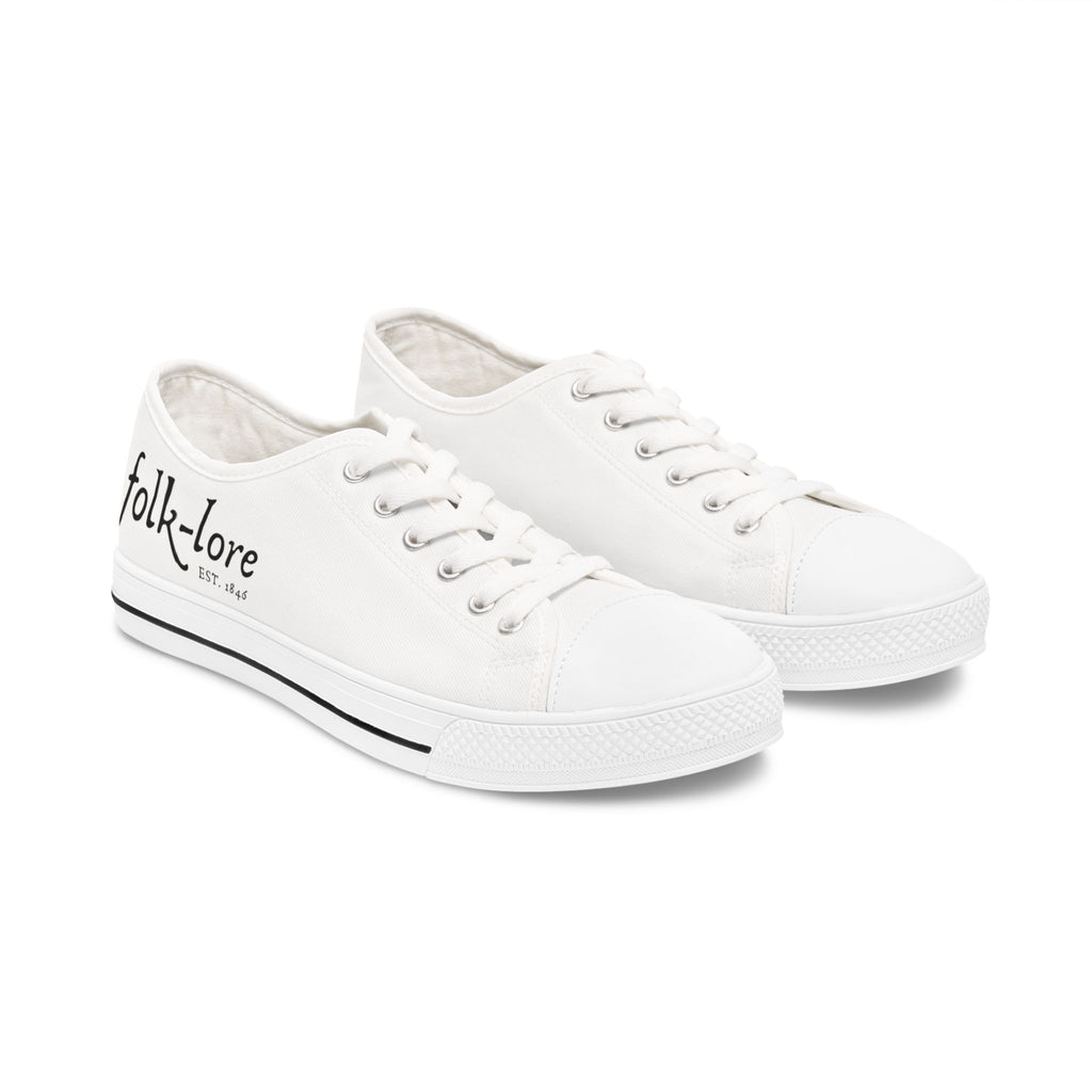 Folk-Lore Est. 1846 Low Top Sneakers — Limited Edition Black/White Shoes