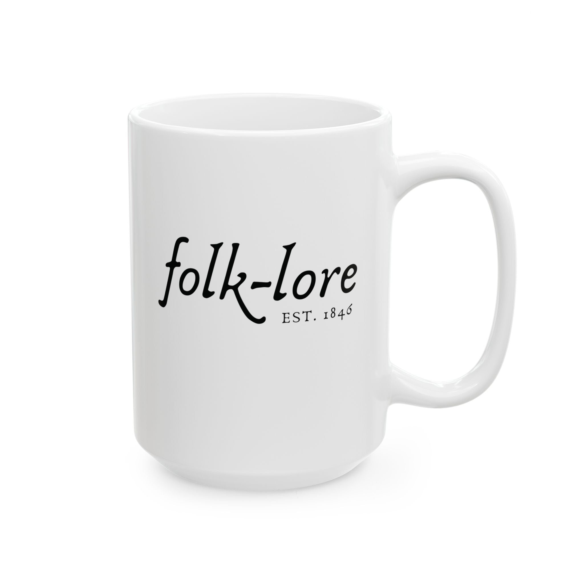 Folk-Lore Est. 1846 Coffee Cup - Limited Edition 15 oz Ceramic Mug