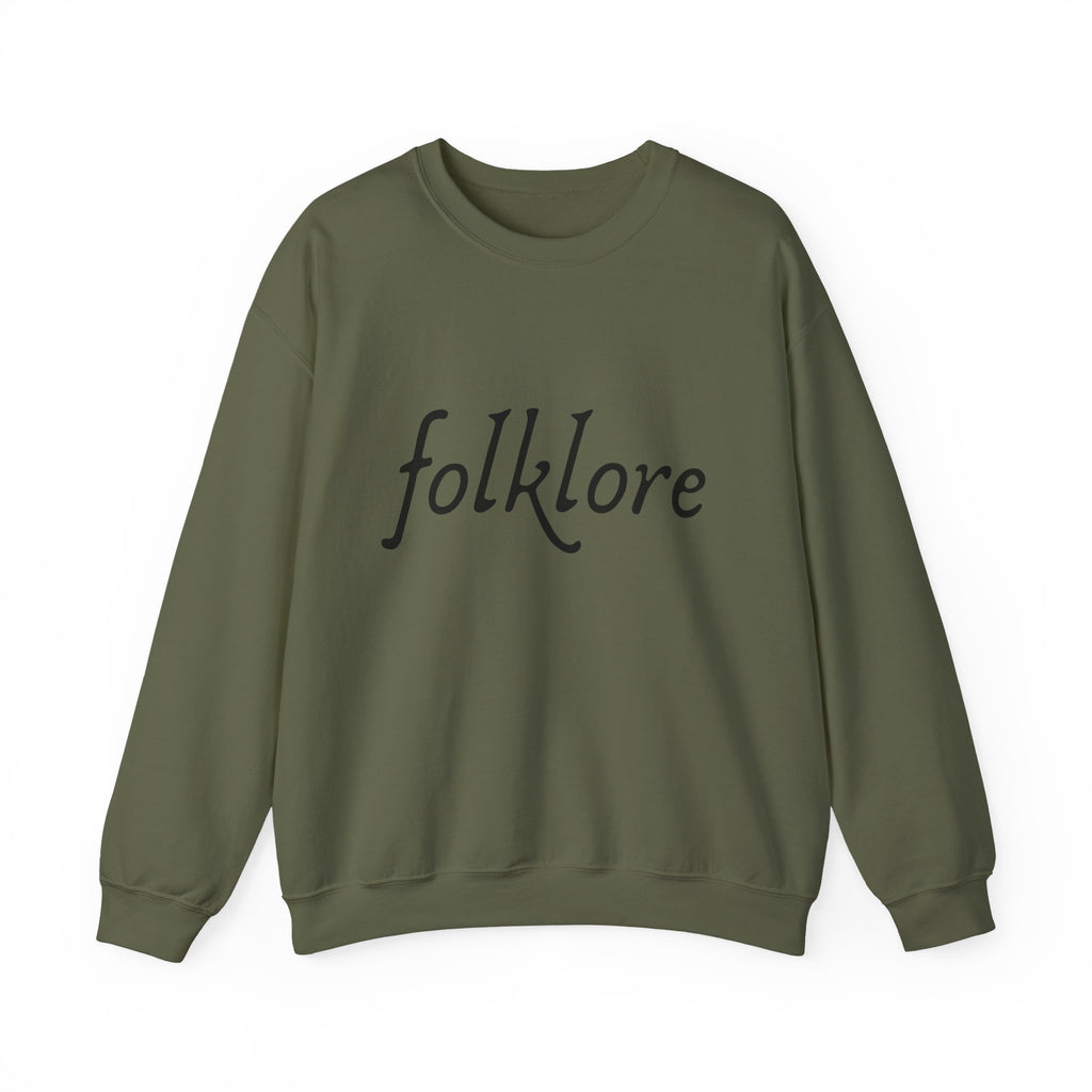 Folklore Embroidered Sweatshirt - Essential Cozy Crewneck Sweater