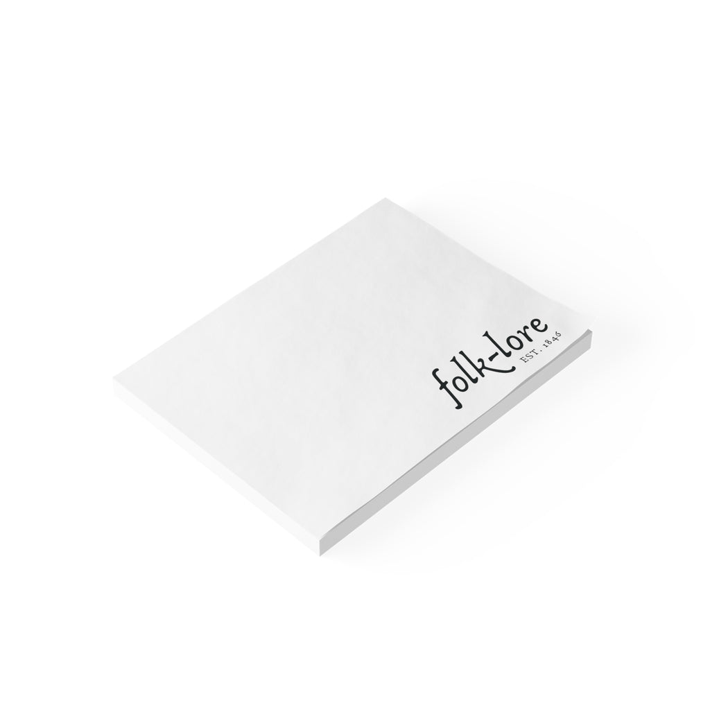 Folk-Lore Est. 1846 Post-It® Notes — Limited Edition Sticky Note Pad