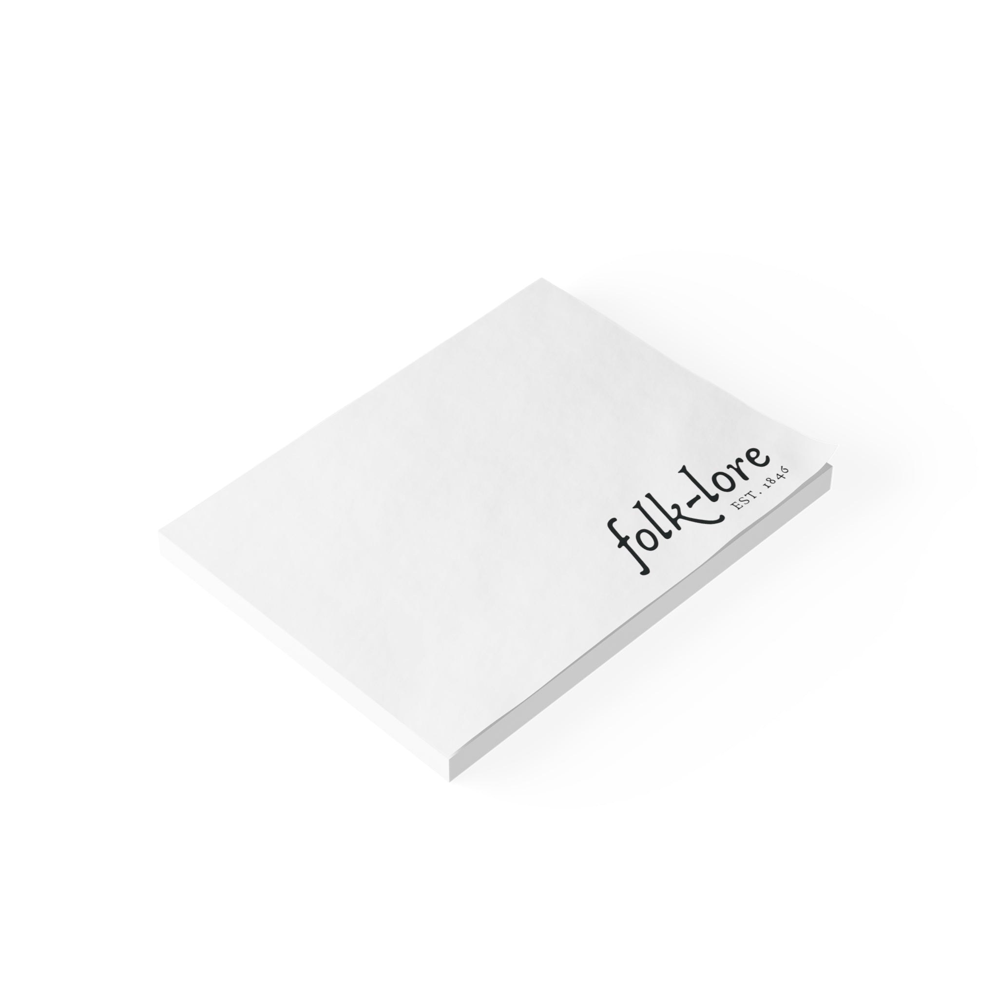 Folk-Lore Est. 1846 Post-It® Notes — Limited Edition Sticky Note Pad