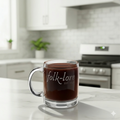 Folk-Lore Est. 1846 Engraved Coffee Cup – Limited Edition 12.25 oz Glass Mug
