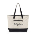 Folk-lore Est. 1846 Large Tote Bag — Limited Edition Zippered Canvas Carryall