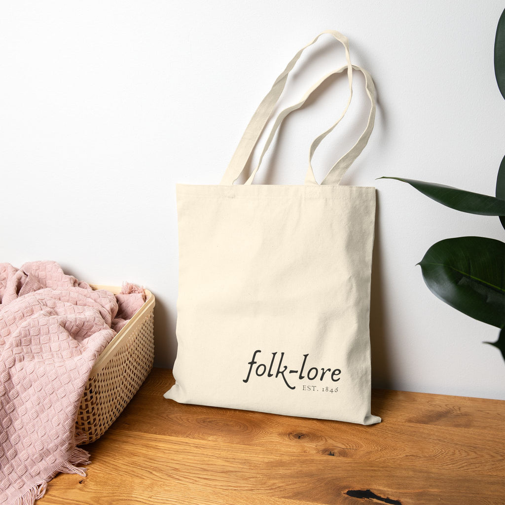 Folk-Lore Est. 1846 Cotton Canvas Tote — Limited Edition Eco-Friendly Bag