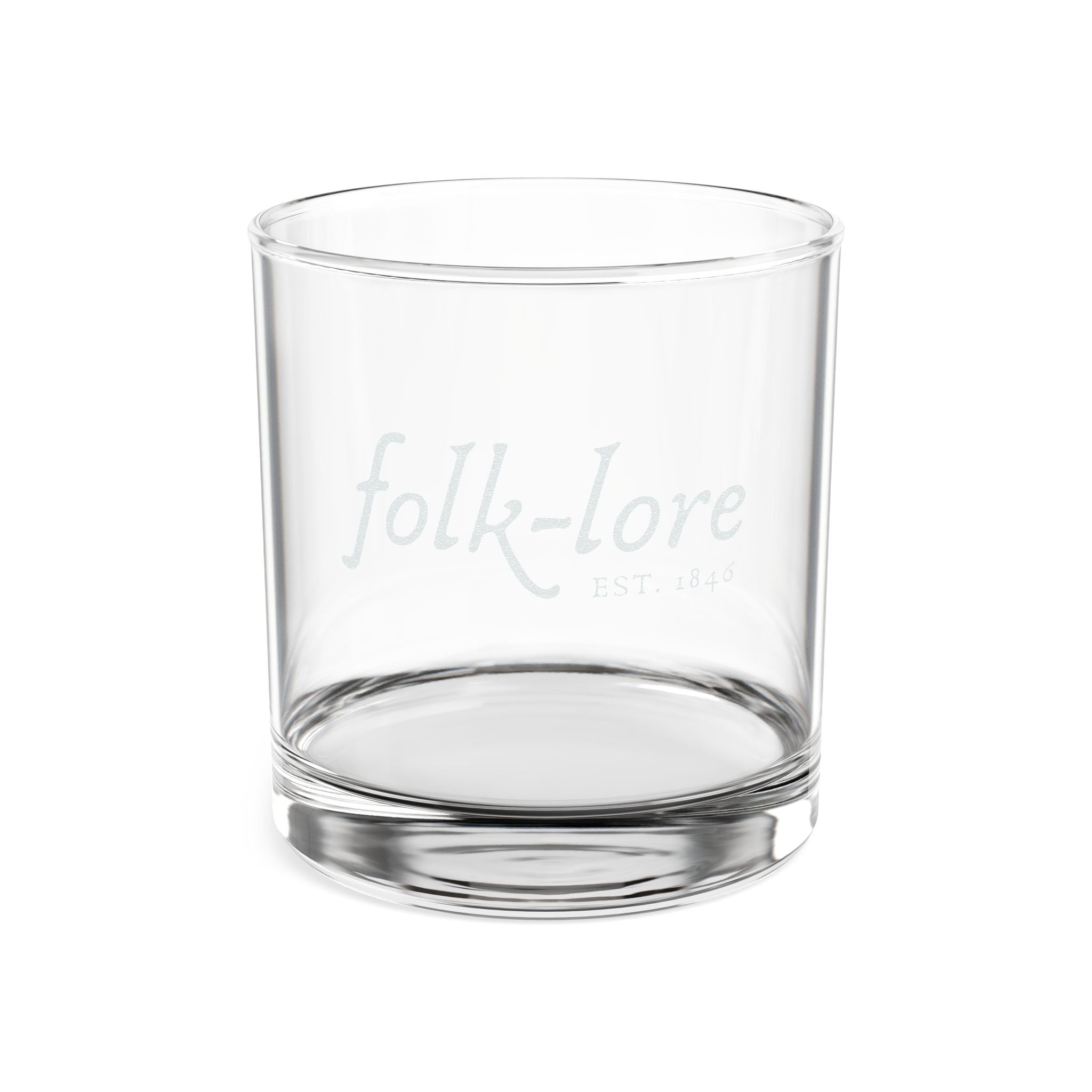 Folk-lore Est. 1846 Engraved Whiskey Glass — Limited Edition 10.5oz Lowball