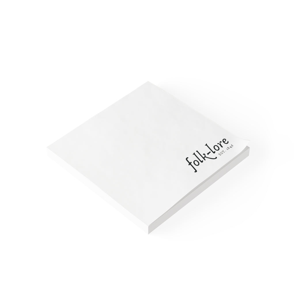 Folk-Lore Est. 1846 Post-It® Notes — Limited Edition Sticky Note Pad