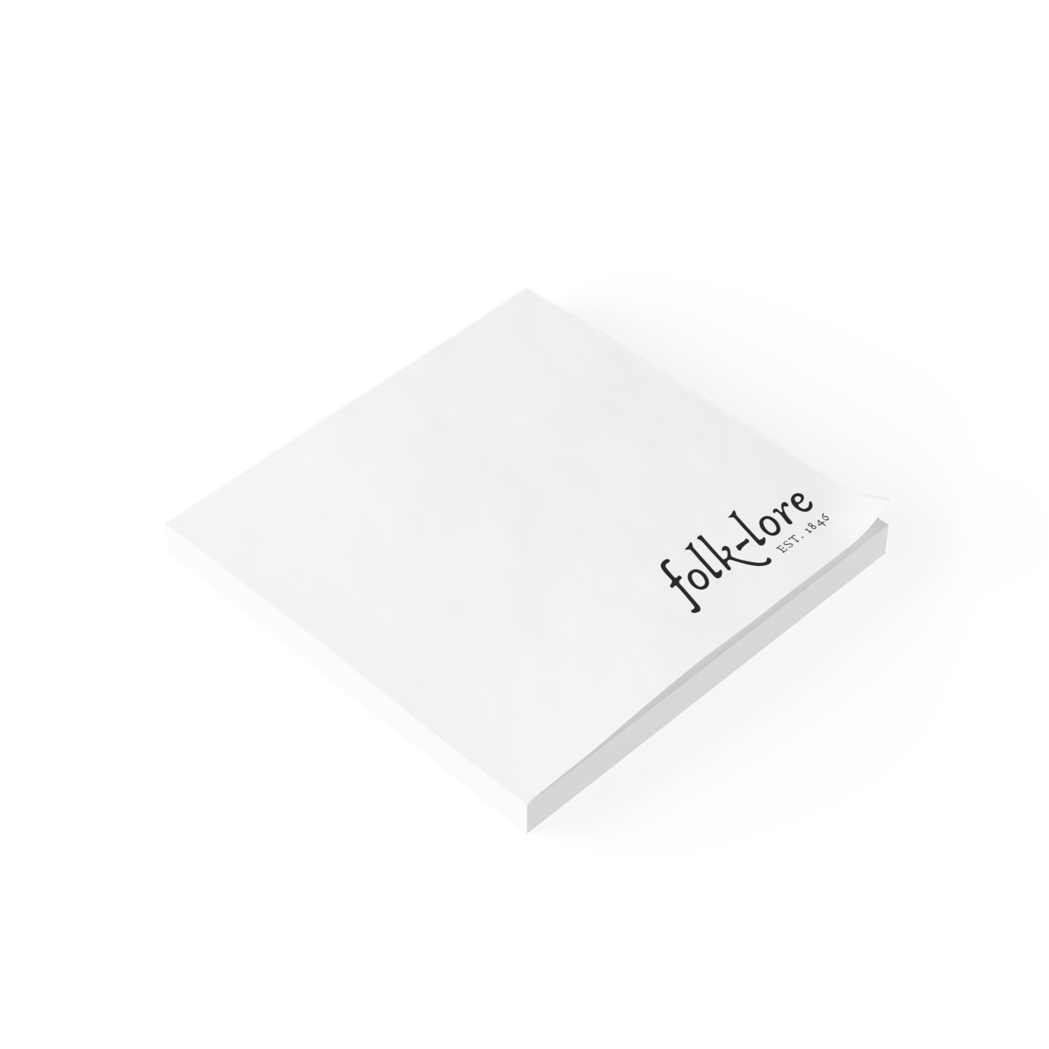 Folk-Lore Est. 1846 Post-It® Notes — Limited Edition Sticky Note Pad
