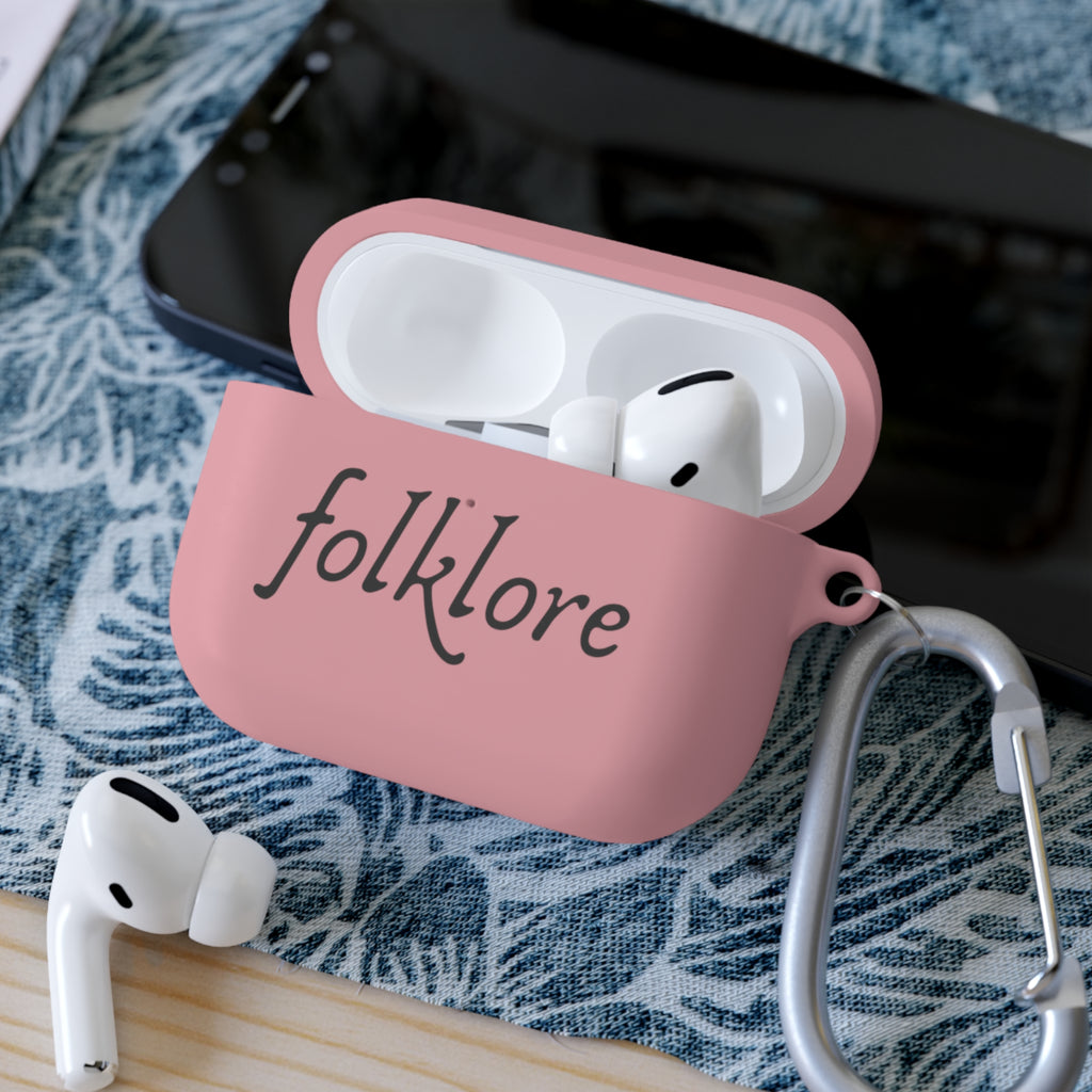 Folklore AirPods Case Cover with Carabiner – Essential Protective Silicone Sleeve - AirPods & AirPods Pro