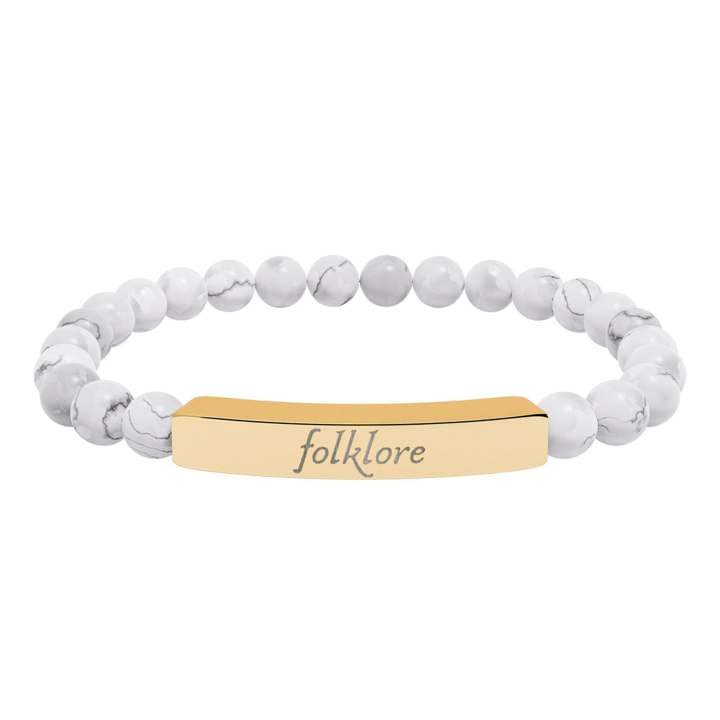 Folklore Natural Stone Bar Bracelet — Essential Beaded Jewelry