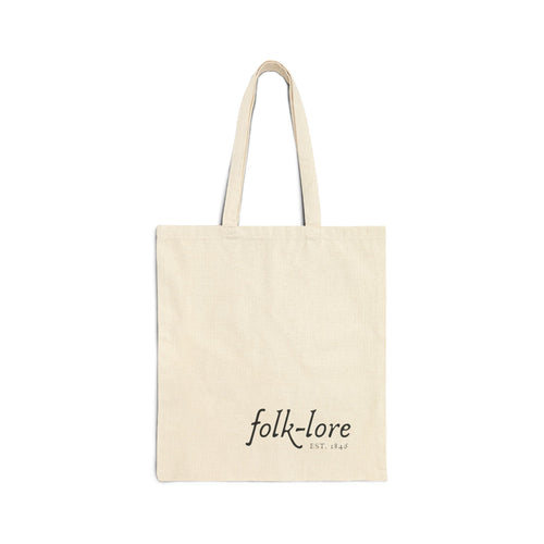 Folk-Lore Est. 1846 Cotton Canvas Tote — Limited Edition Eco-Friendly Bag