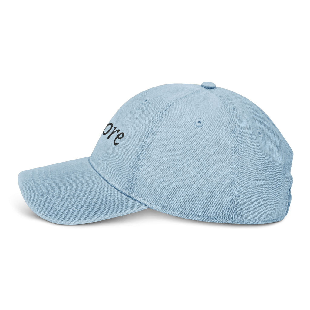 Folklore Embroidered Denim Hat — Essential Baseball Cap