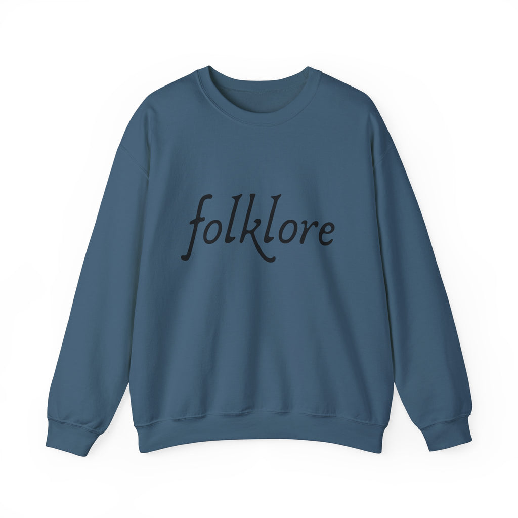 Folklore Embroidered Sweatshirt - Essential Cozy Crewneck Sweater