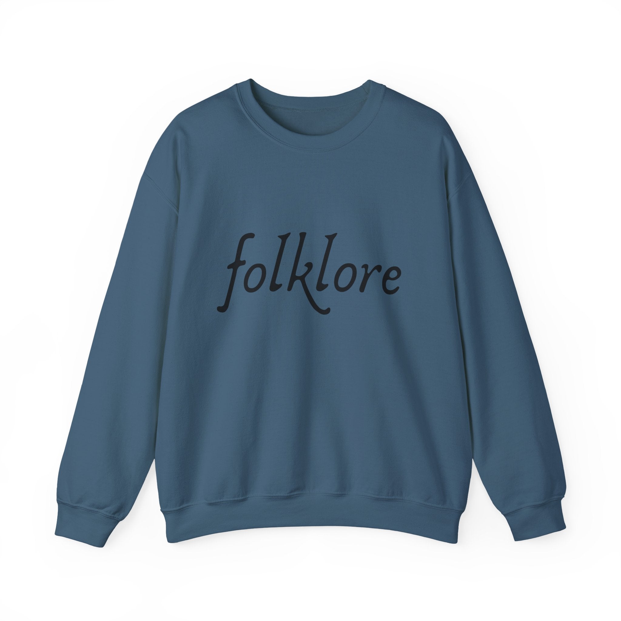 Folklore Embroidered Sweatshirt - Essential Cozy Crewneck Sweater