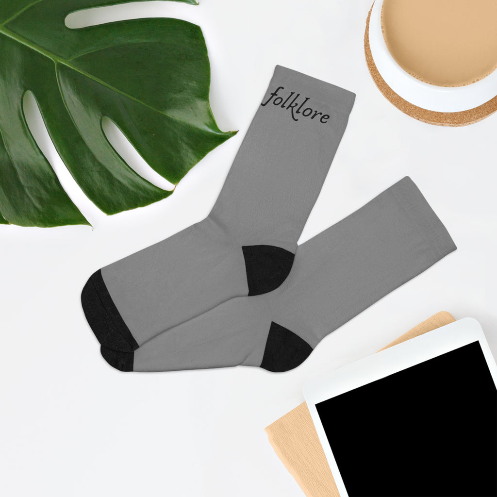 Folklore Recycled Poly Socks — Essential Crew Socks
