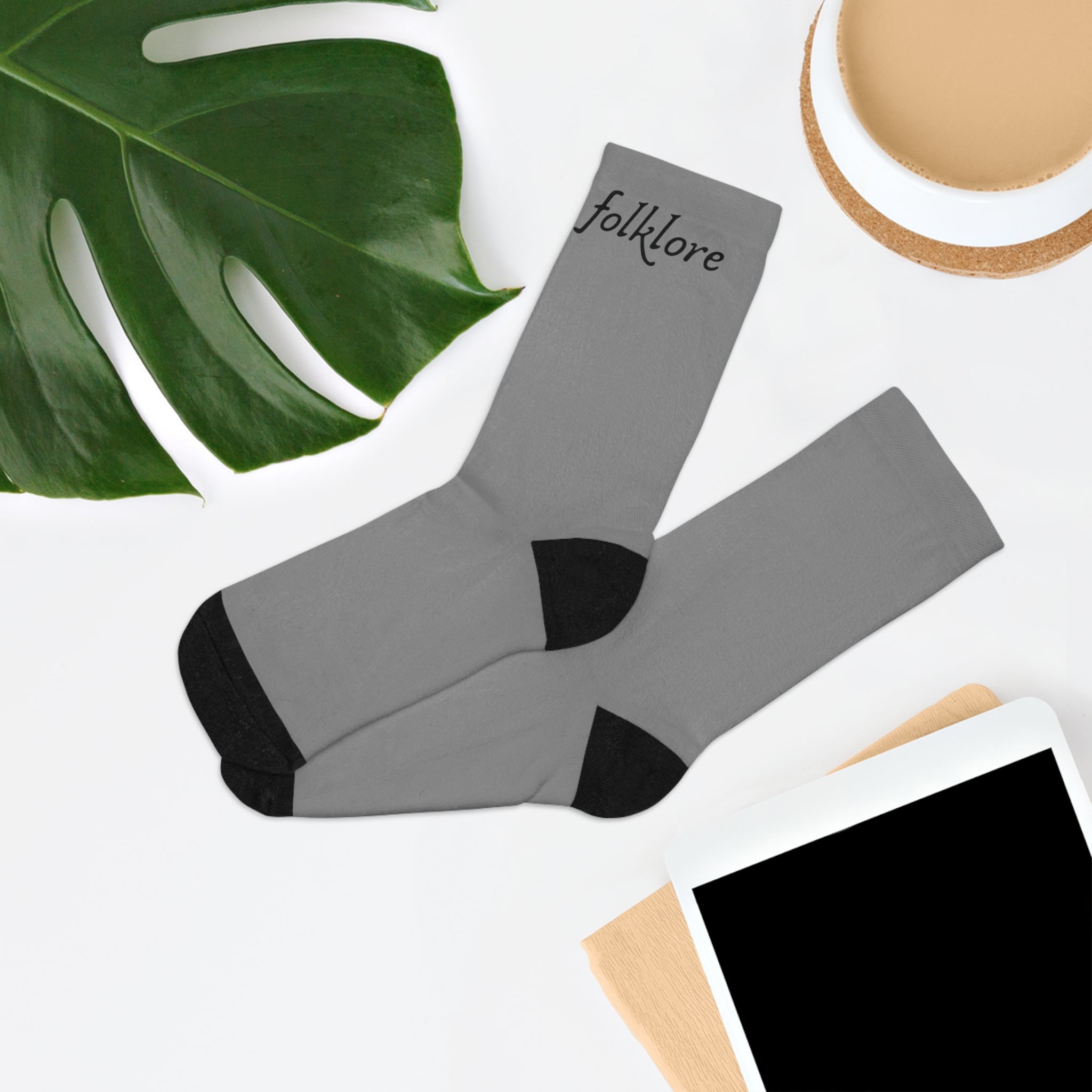 Folklore Recycled Poly Socks — Essential Crew Socks