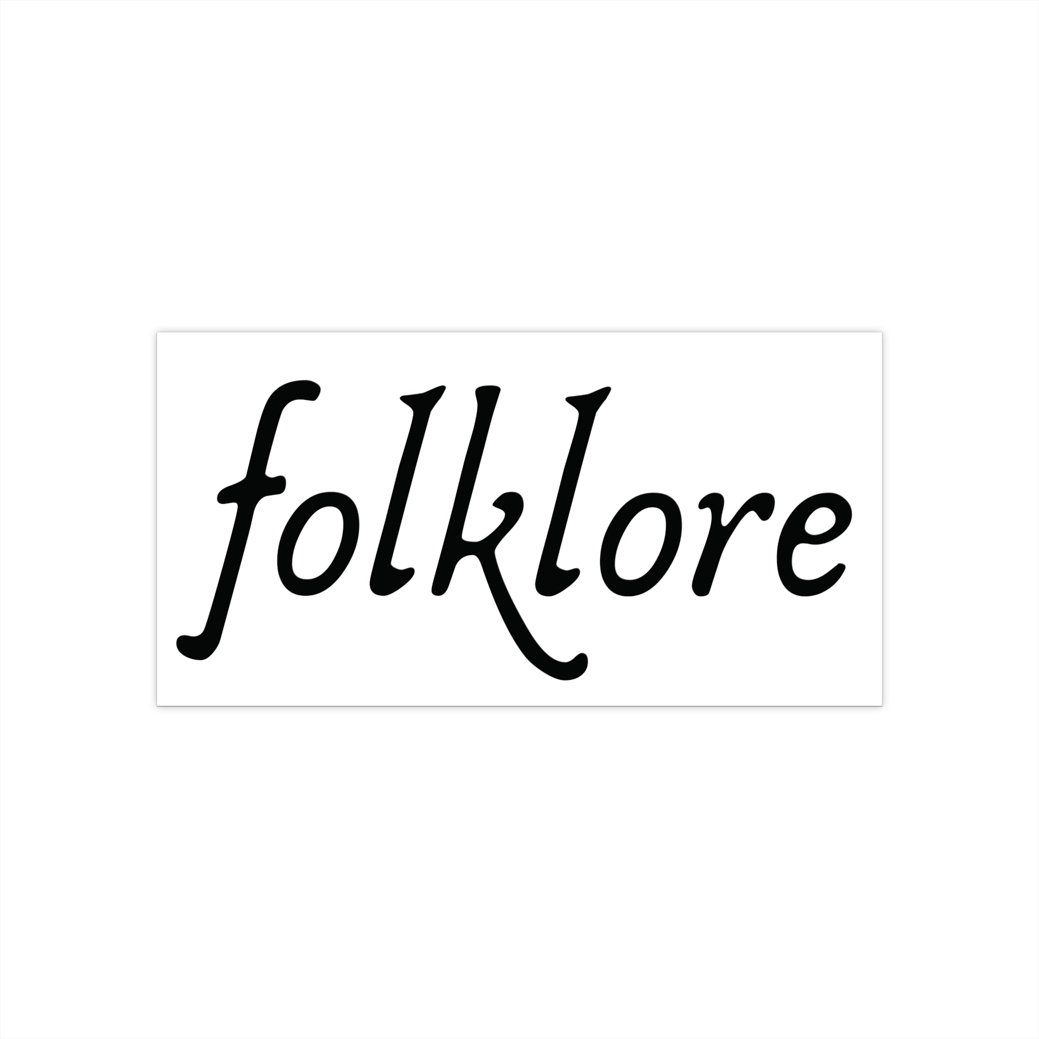 Folklore Bumper Sticker – Essential Decal