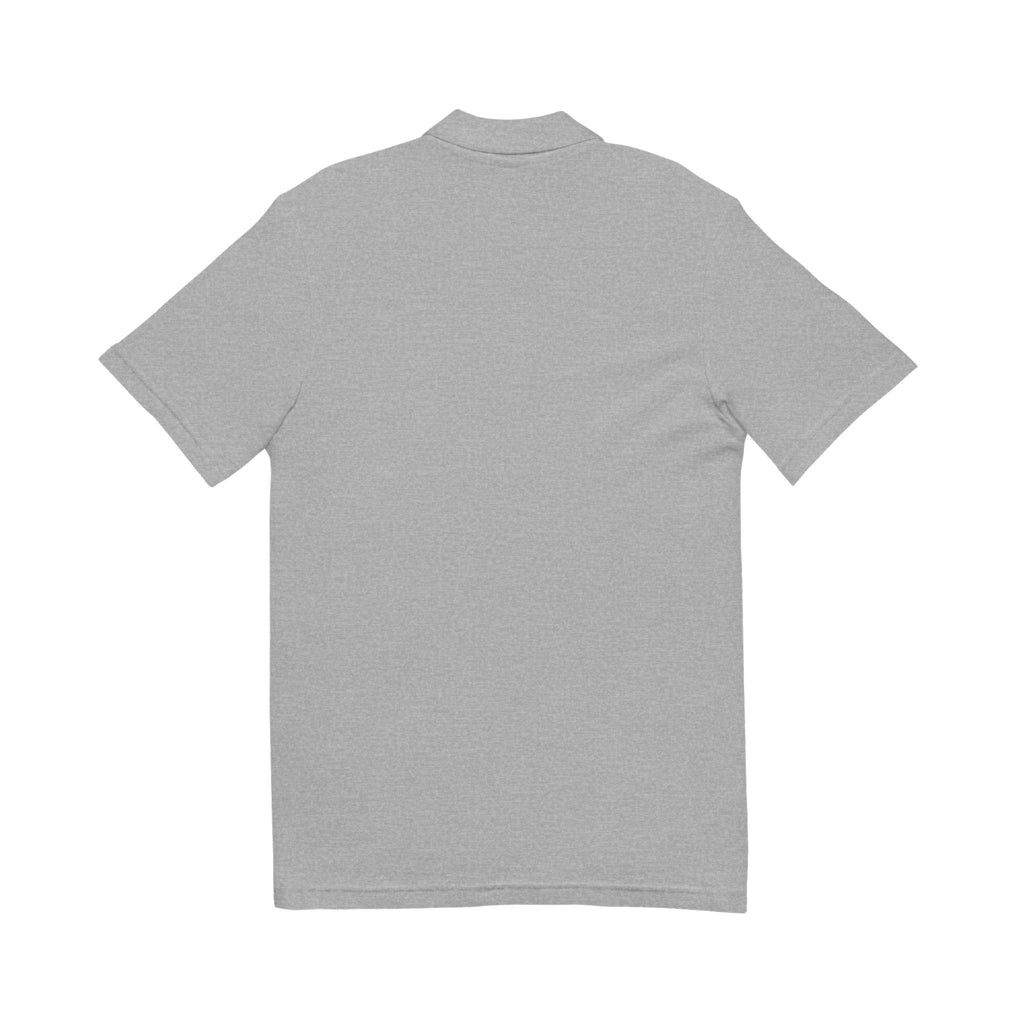 Folklore Embroidered Polo — Essential Grey Pique Collared Shirt