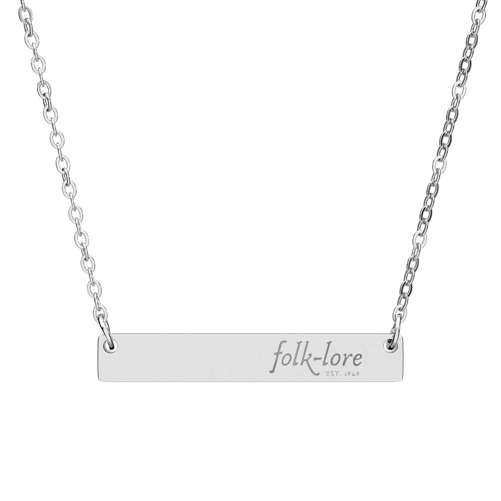 Folk-Lore Est. 1846 Bar Necklace — Limited Edition Jewelry