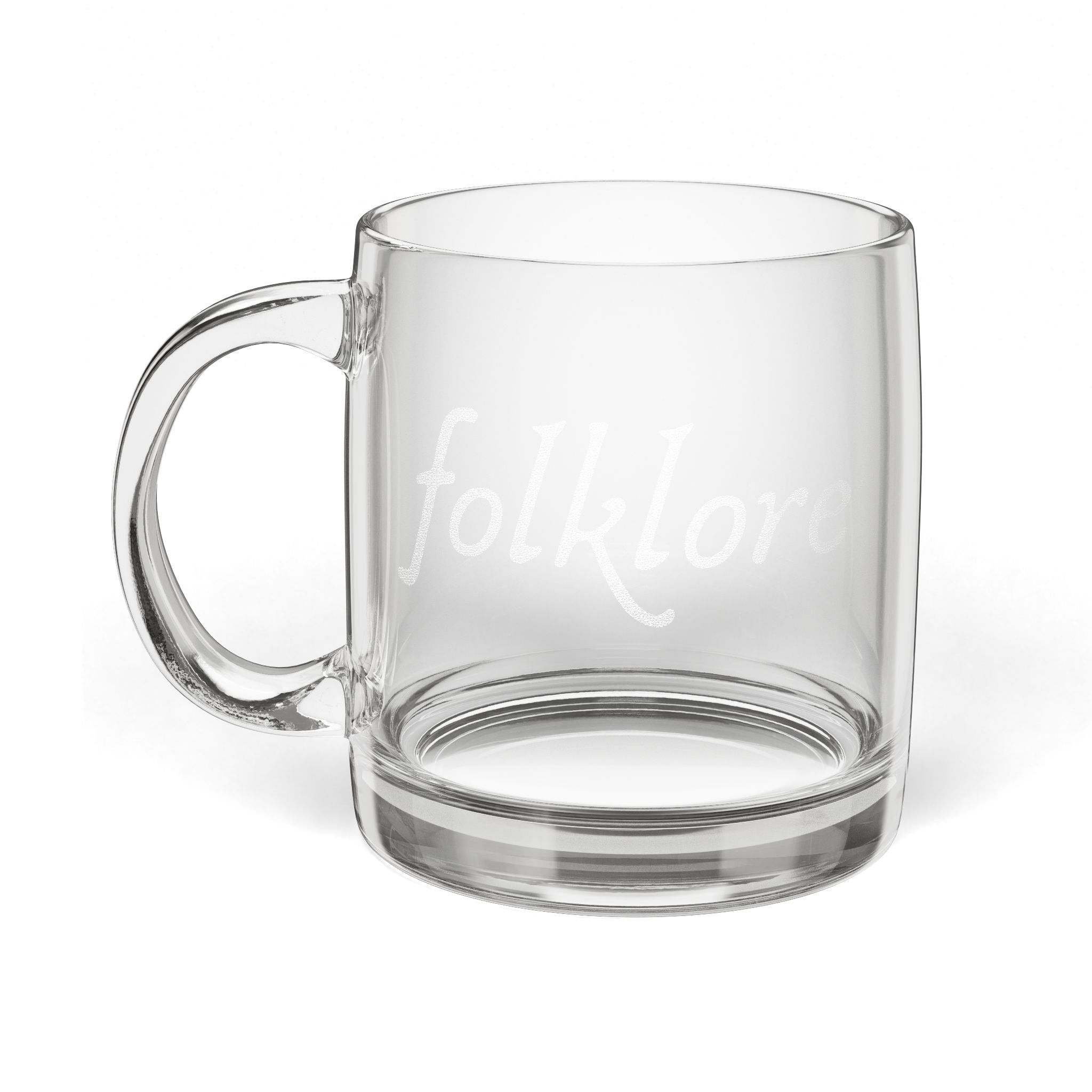 Folklore Engraved Coffee Cup – Essential 12.25 oz Glass Mug