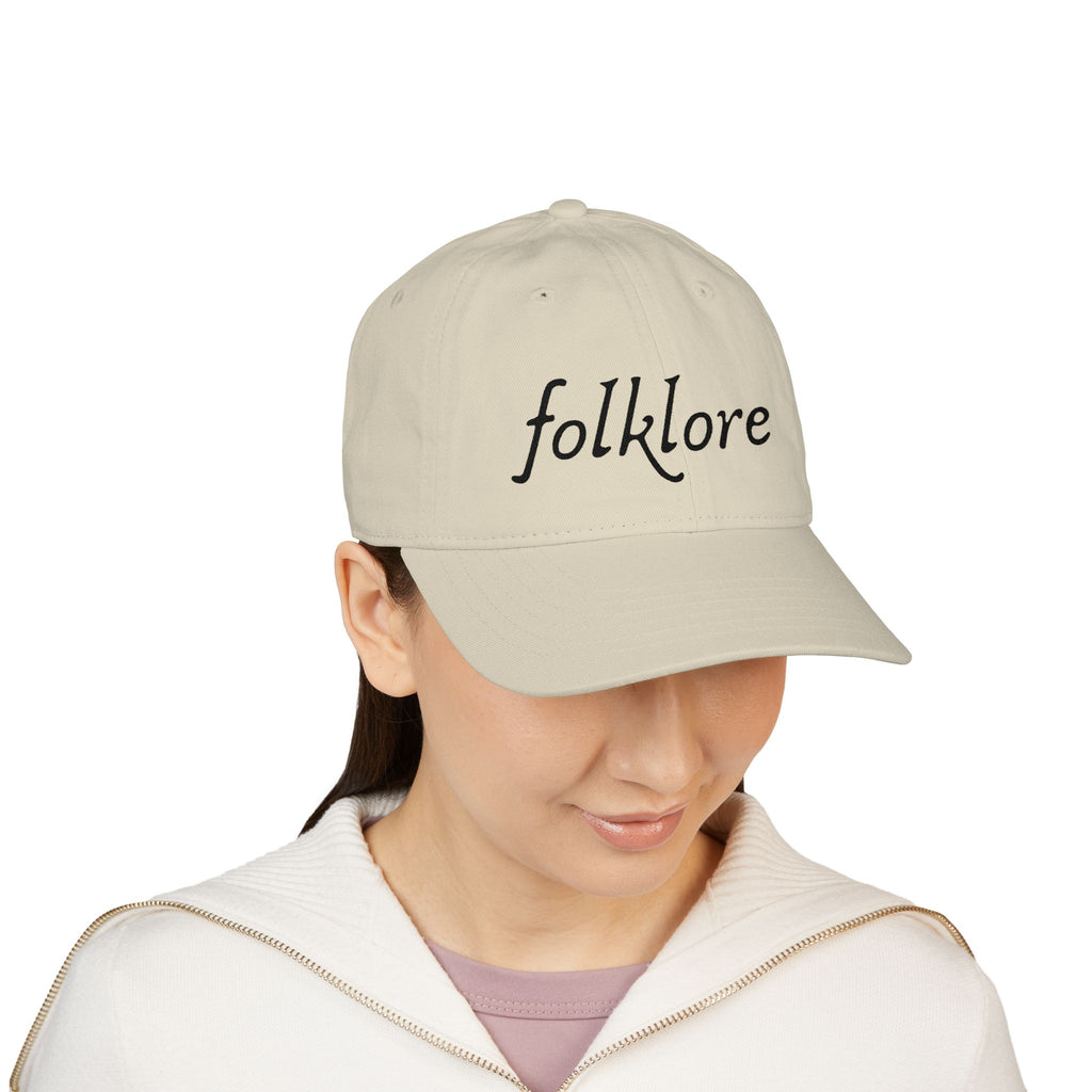 Folklore Embroidered Baseball Cap — Essential Organic Cotton Hat