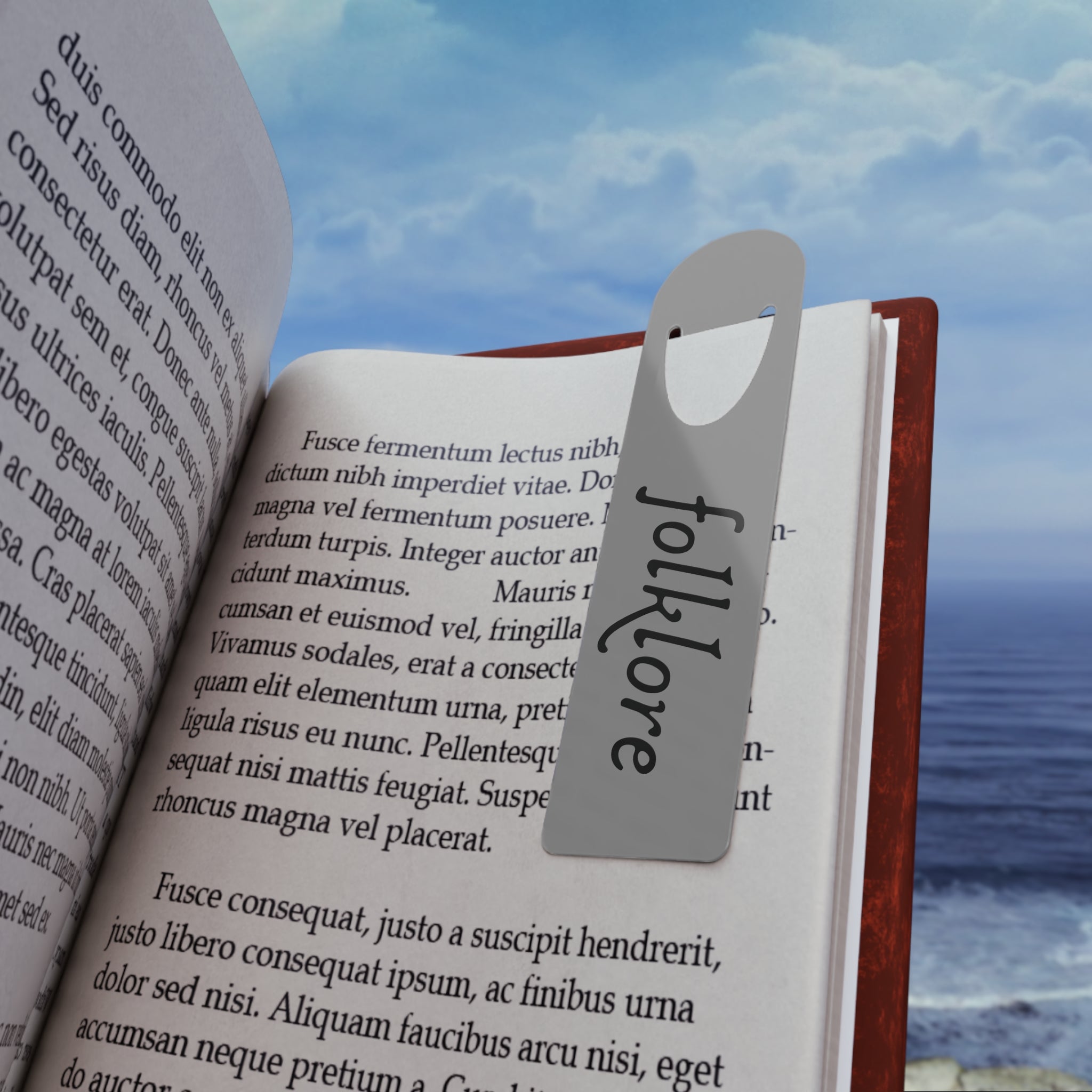 Folklore Metal Bookmark — Essential Page Keeper