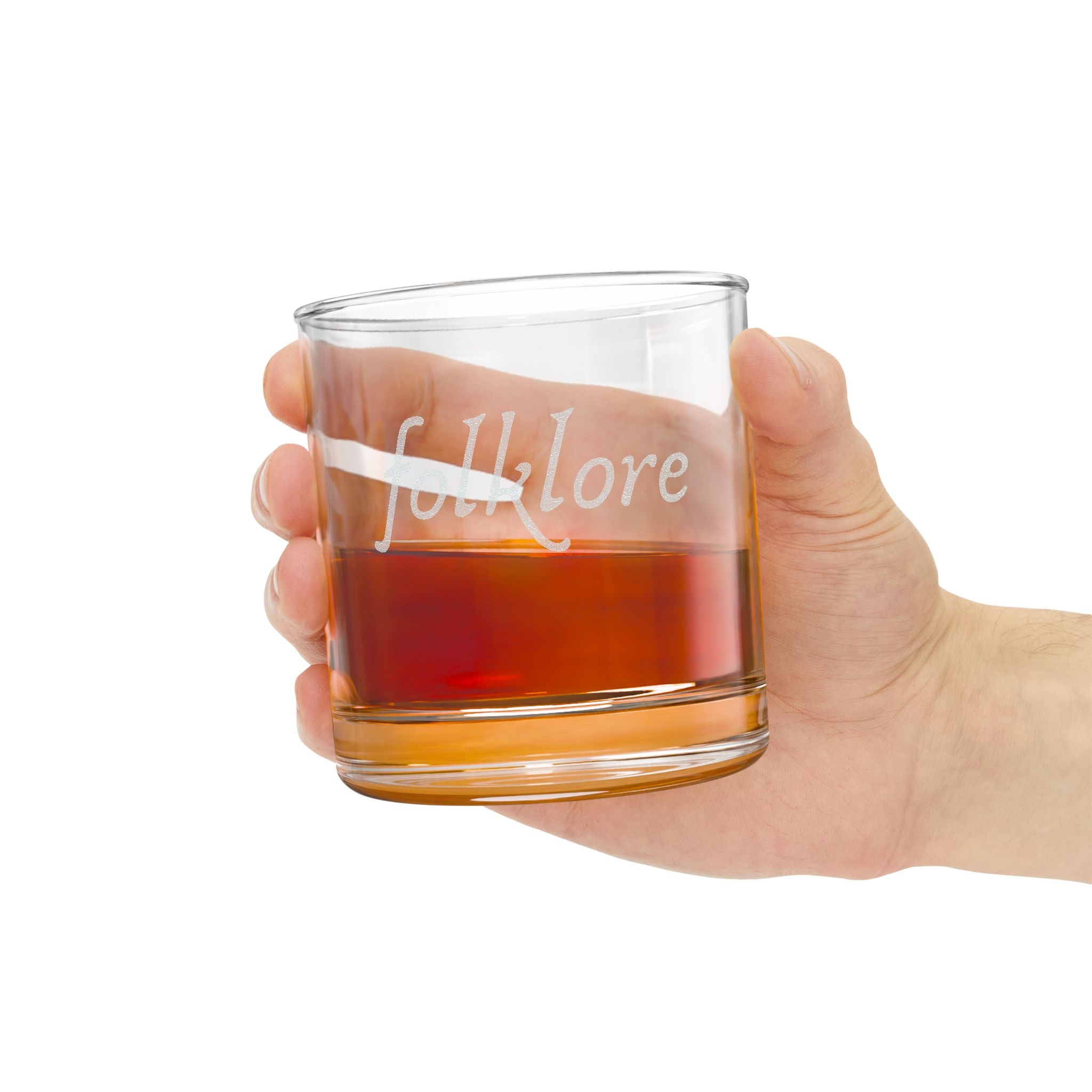 Folklore Engraved Whiskey Glass — Essential 10.5oz Lowball