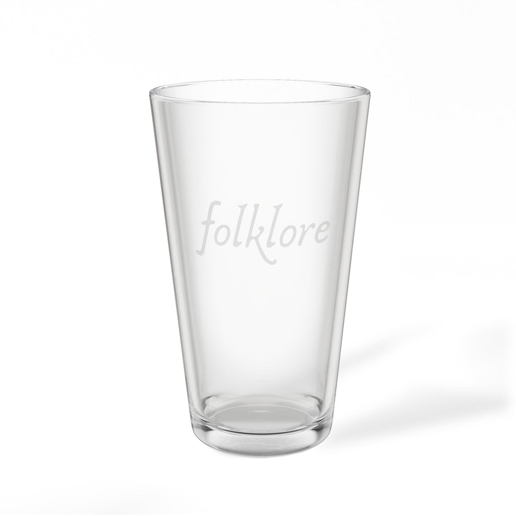 Folklore Engraved 16oz Pint Glass — Essential Drinking Glass