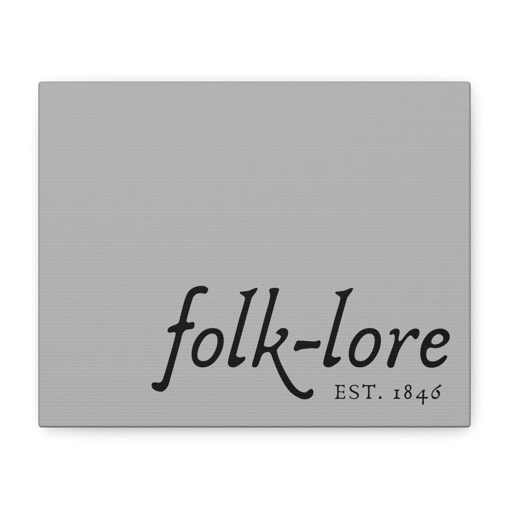 Folk-Lore Est. 1846 Wall Art — Limited Edition Stretched Canvas Print