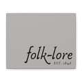 Folk-Lore Est. 1846 Wall Art — Limited Edition Stretched Canvas Print