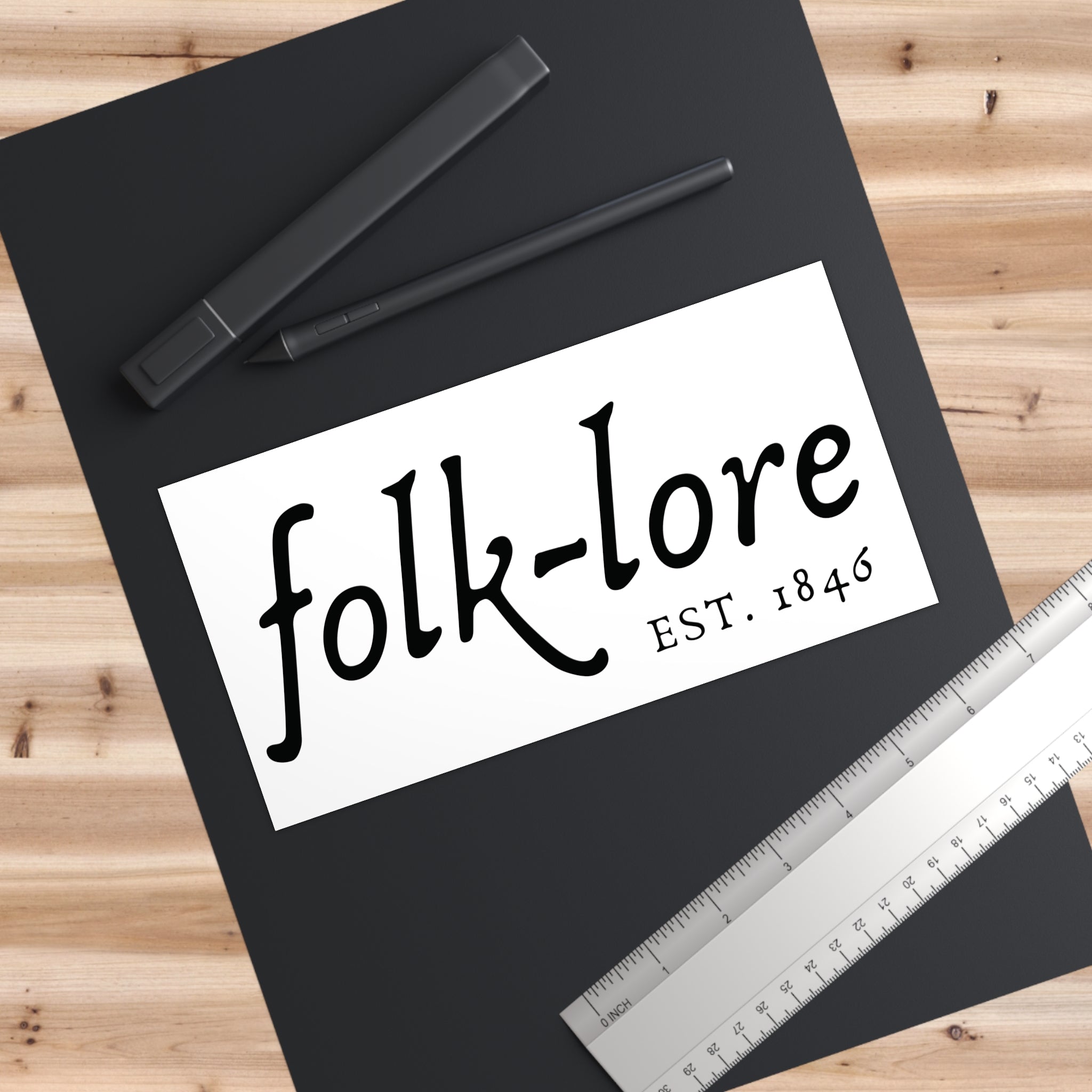 Folk-lore Est. 1846 Bumper Sticker – Limited Edition Decal