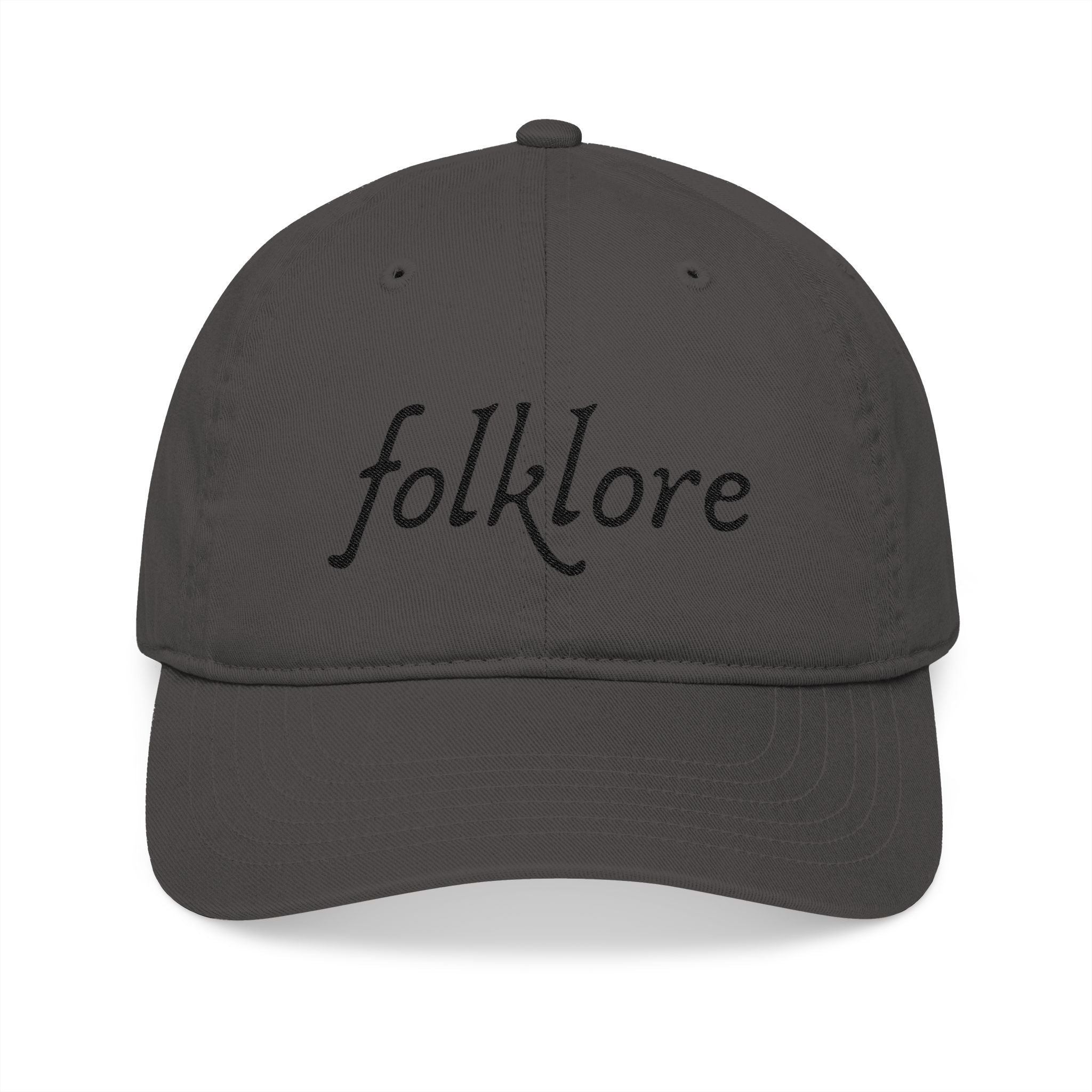 Folklore Embroidered Baseball Cap — Essential Organic Cotton Hat